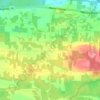Erringtonの地形図、標高、地勢