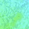 La Corteの地形図、標高、地勢