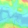 Belcooの地形図、標高、地勢