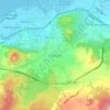 Pátzcuaroの地形図、標高、地勢