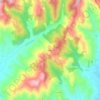 Caligianaの地形図、標高、地勢
