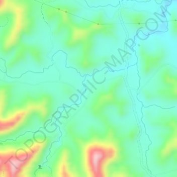Burrinhoの地形図、標高、地勢