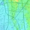 金山二丁目の地形図、標高、地勢