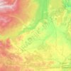 County of Barrheadの地形図、標高、地勢