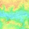 La Suardaisの地形図、標高、地勢