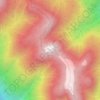 Mount Eldeeの地形図、標高、地勢