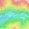 Langtangの地形図、標高、地勢