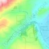 Chenowethの地形図、標高、地勢