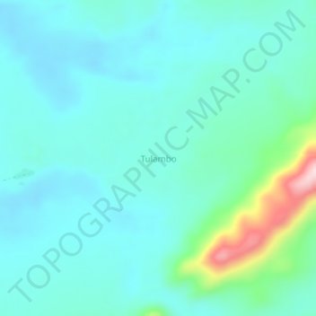 Tulamboの地形図、標高、地勢