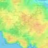 Trou Doulardの地形図、標高、地勢