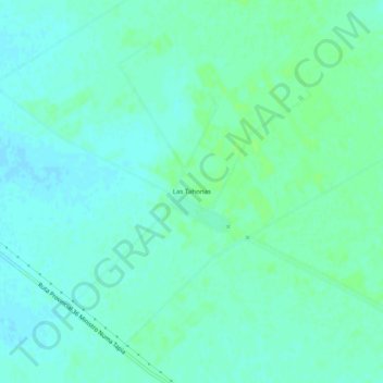Las Tahonasの地形図、標高、地勢