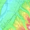 大黒沢東の地形図、標高、地勢