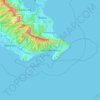 East Honoluluの地形図、標高、地勢