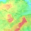 Dölauの地形図、標高、地勢