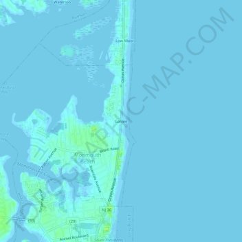 Galileeの地形図、標高、地勢