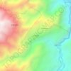 La Peñitaの地形図、標高、地勢