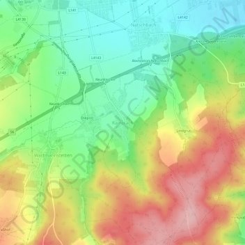 Ramplachの地形図、標高、地勢