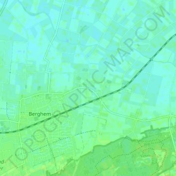 Duurendseindの地形図、標高、地勢