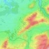 Laubenbergの地形図、標高、地勢