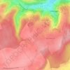 Saleilleの地形図、標高、地勢