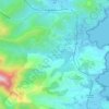 Cospronsの地形図、標高、地勢
