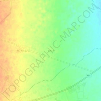 Alkhaldiyahの地形図、標高、地勢