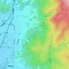 葉山の地形図、標高、地勢