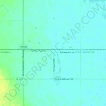 Scarthの地形図、標高、地勢