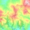 Poggioferroの地形図、標高、地勢