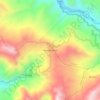 Montan Mayoの地形図、標高、地勢