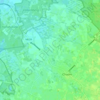 Dassemusの地形図、標高、地勢