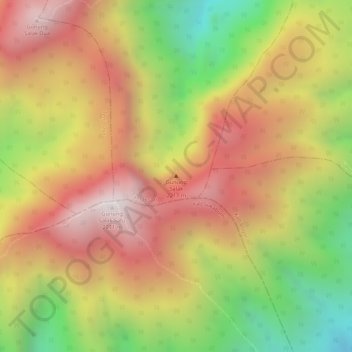 Gunung Salakの地形図、標高、地勢