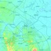 資陽区の地形図、標高、地勢
