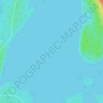 Lac Vimontの地形図、標高、地勢