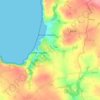 Walton Westの地形図、標高、地勢
