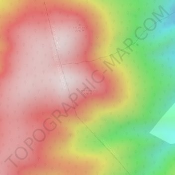 Siete Puertasの地形図、標高、地勢