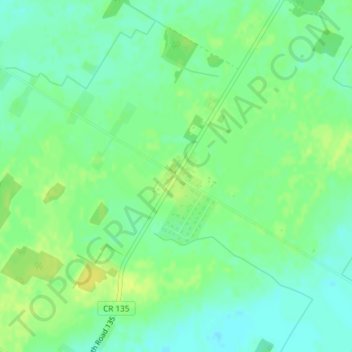 Wartburgの地形図、標高、地勢