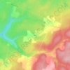 Thiétryの地形図、標高、地勢
