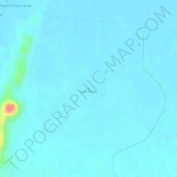 Cerro Peladoの地形図、標高、地勢