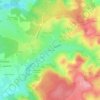 La Villeneuveの地形図、標高、地勢