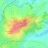 Rugardの地形図、標高、地勢