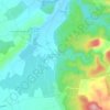 Hameau de Calの地形図、標高、地勢