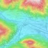 Lienzの地形図、標高、地勢