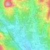 Le Pommierの地形図、標高、地勢