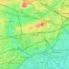 Ealingの地形図、標高、地勢