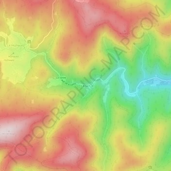 Lilsbachの地形図、標高、地勢