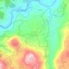 Fataunçosの地形図、標高、地勢