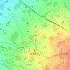 大嶺頂の地形図、標高、地勢