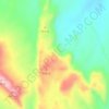 Valley of Fire State Parkの地形図、標高、地勢