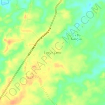 Siopuk Lamaの地形図、標高、地勢